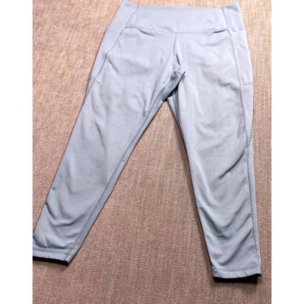 Danskin Brushed Contour Leggings Womens 2XL Slate Gray Stretch Yoga 1720442